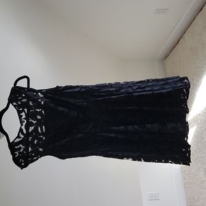 Black lace dress